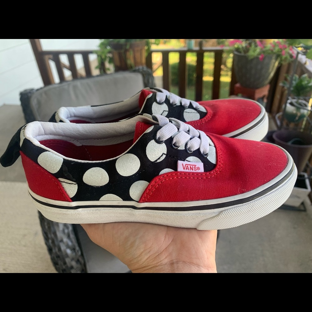 Vans- no tie sneakers. Never worn! Little girl